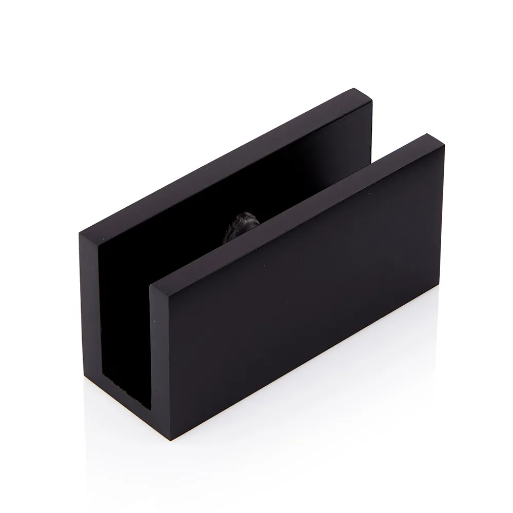 Glass Shelf Bracket - Matt Black